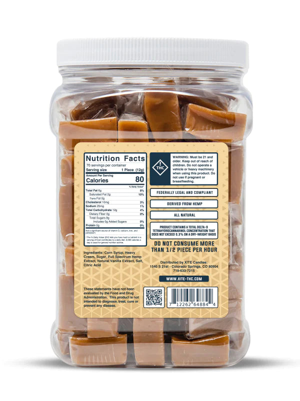 Xite Delta-9 Butter Cream Caramels