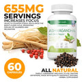 Harminify Ashwagandha Herbal Supplement 655 mg-60 Capsules