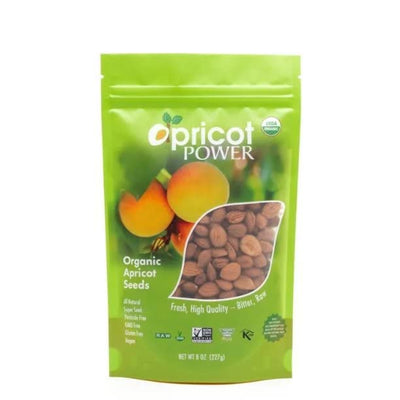 Apricot Power Turkish Organic Bitter Raw Apricot Seeds - 8 oz.
