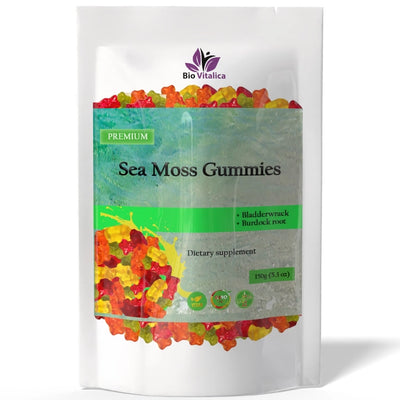 BioVitalica Irish Sea Moss Gummies with Bladderwrack & Burdock Root