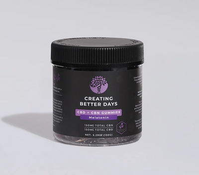 CREATING BETTER DAYS 300MG CBD/CBN/MELATONIN GUMMIES- FAT-FREE & VEGAN