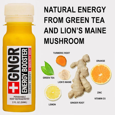 Energy Booster Shot: Nootropic Ginger & Turmeric Drink