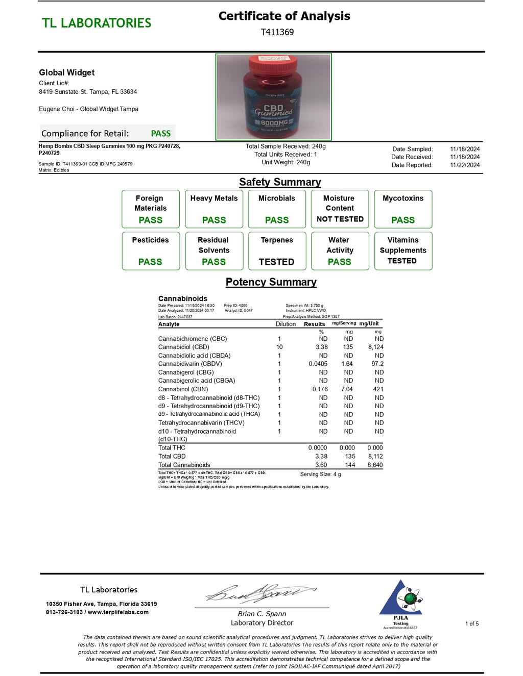 HEMP BOMBS *MAX POTENCY*  6000mg CBD+CBN+MELATONIN Edibles