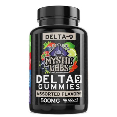 MYSTIC LABS 𝚫9 THC 10mg Gummies 50 Count