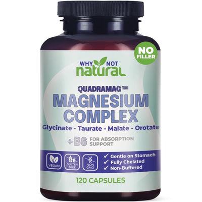 WhyNot Natural 4-in-1 Magnesium Complex Supplement 300 Mg Per Serving