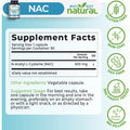Why Not Natural NAC Supplement 600 Mg, N-Acetyl Cysteine Capsules