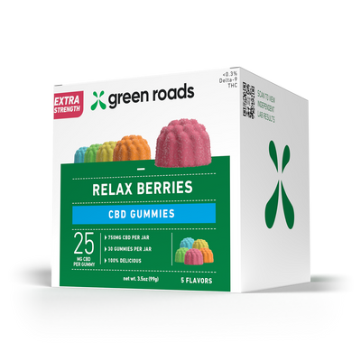 Green Roads RELAX BERRIES *EXTRA STRENGTH* (25mg/ea)