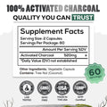 Wild Coal Activated Charcoal Capsules, 60 Servings