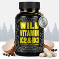 Wild Vitamin K2 & Vitamin D3 & Black Pepper Extract