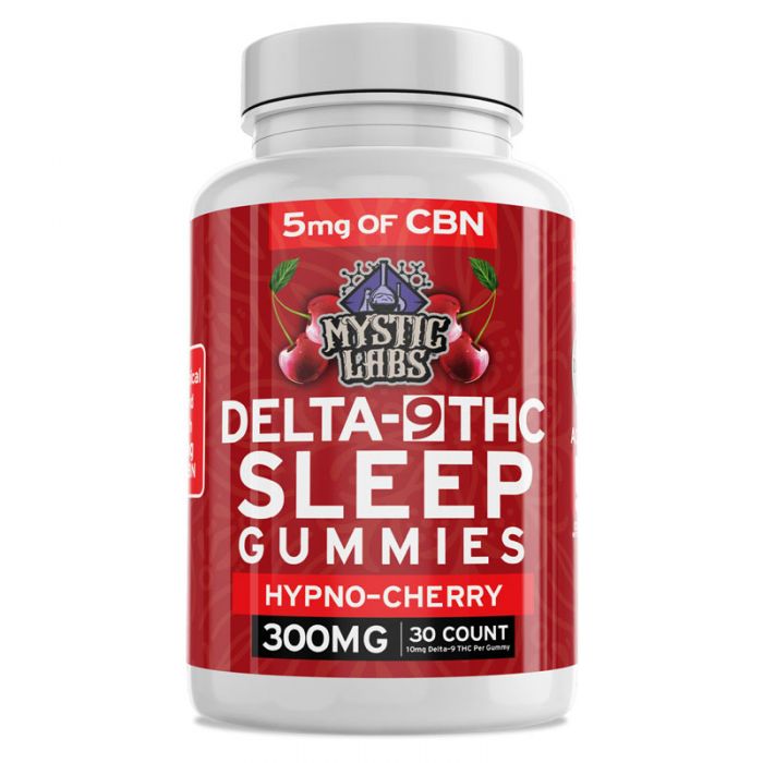 Mystic Labs 30ct Delta 9 Cherry Sleep Gummies