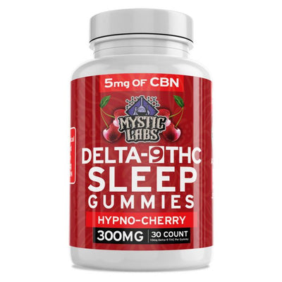 Mystic Labs 30ct Delta 9 Cherry Sleep Gummies