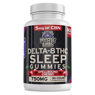 MYSTIC LABS 𝚫8 + CBN SLEEP Gummy (25mg) 30 Count